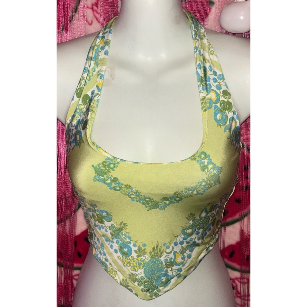 💚 Urban Outfitters Fruit Bandana Halter Top